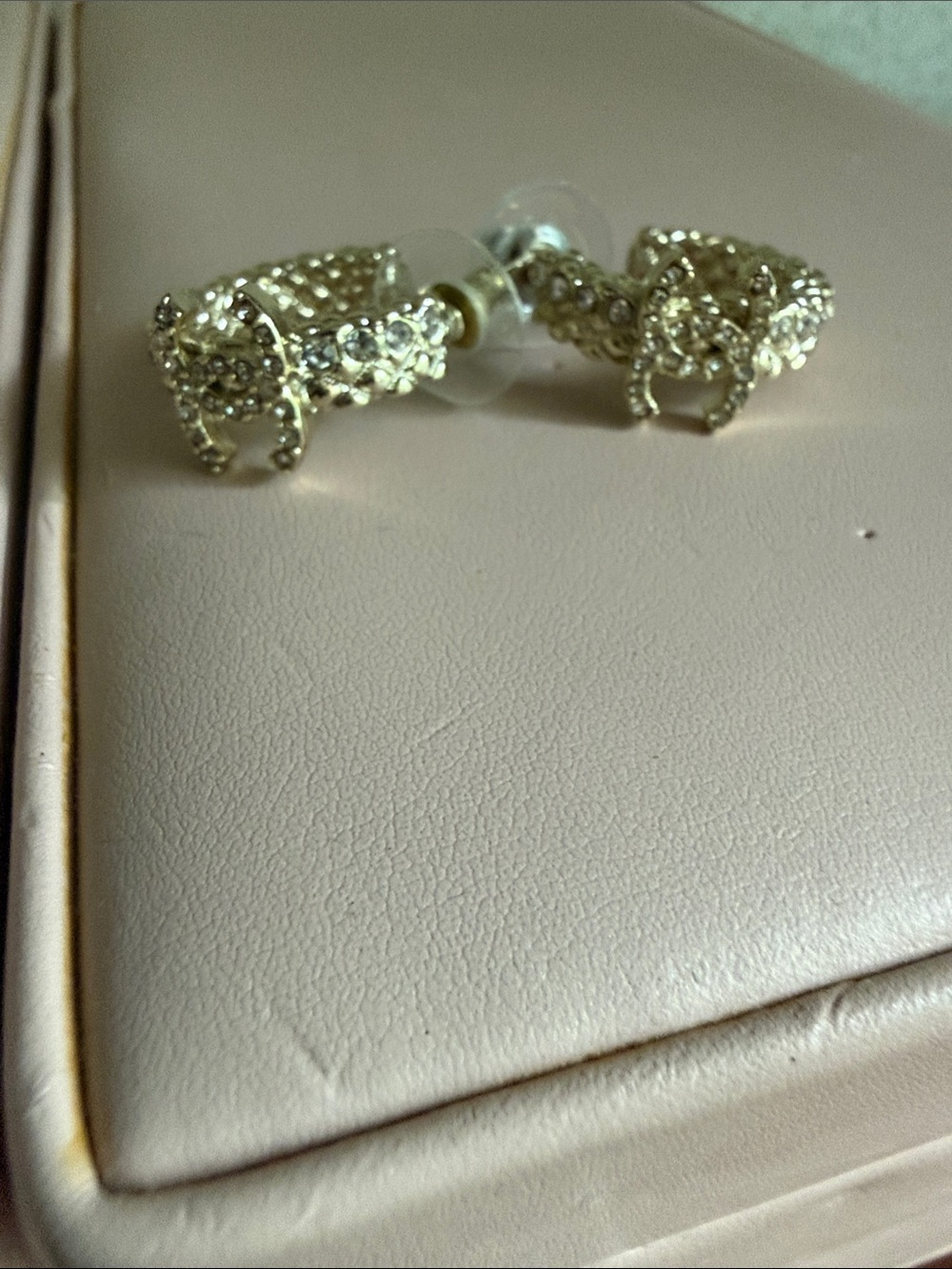 Gold Crystal Elegant Stud Earrings - Elegant Women's Jewelry